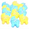 12 Coloured Edible Baby Prams Baby Shower Cupcake Toppers (6 Blue 6 Yellow) view 1