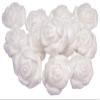 12 Rose Buds Flower Cupcake Cake Topper Decorations (White) view 1