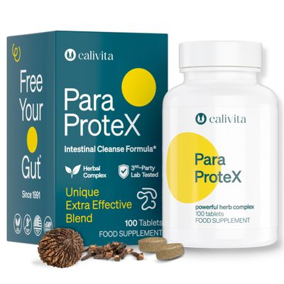 ParaProteX - Detox Cleanse for Humans - Gut Health Supplement - Black Walnut and Wormwood - Candida Cleanse - Grapefruit Seed, Clove Oil, Barberry - Colon Cleanse - 100 Tablets