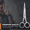 Candure Mustache Scissors Beard Trimming Cutting Kit for Facial Eyebrows Eyelashes Nose Hairs Shears Set (4.5") view 3