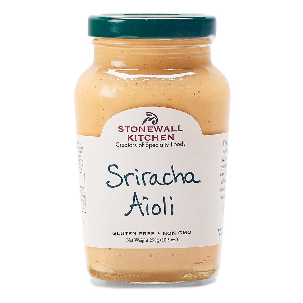Stonewall Kitchen Sriracha Aioli, 298g Jar, Delicious Spicy Aioli with Sun-Ripened Chillies for Burgers, Meat, and Sandwiches