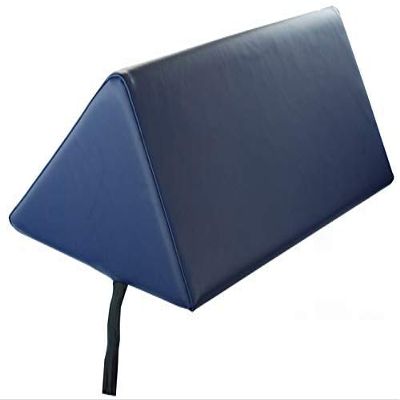 Skin-Touch Luxurious PU Upholstery Premium Quality Massage Table Bolster Support Cushions - Carry Handle + Selection of Colours/Sizes-Wedge, Knee, Neck, Shoulder, Full/Half Round (Wedge, Navy)