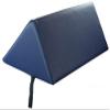 Skin-Touch Luxurious PU Upholstery Premium Quality Massage Table Bolster Support Cushions - Carry Handle + Selection of Colours/Sizes-Wedge, Knee, Neck, Shoulder, Full/Half Round (Wedge, Navy) view 1