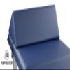 Skin-Touch Luxurious PU Upholstery Premium Quality Massage Table Bolster Support Cushions - Carry Handle + Selection of Colours/Sizes-Wedge, Knee, Neck, Shoulder, Full/Half Round (Wedge, Navy) view 2