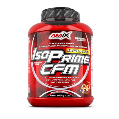 AMIX - Isoprime CFM Protein Isolate, 2kg - High Amino Acid Content - Contains Digestive Enzymes - Aspartame Free, Protein for Muscle Building, Banana Flavor