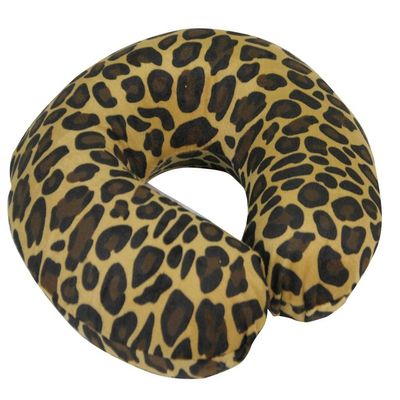 Aidapt Spare Cover for Blue Memory Foam Neck Cushion/Stylish Removable Cover/ tan leopard