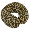 Aidapt Spare Cover for Blue Memory Foam Neck Cushion/Stylish Removable Cover/ tan leopard view 1