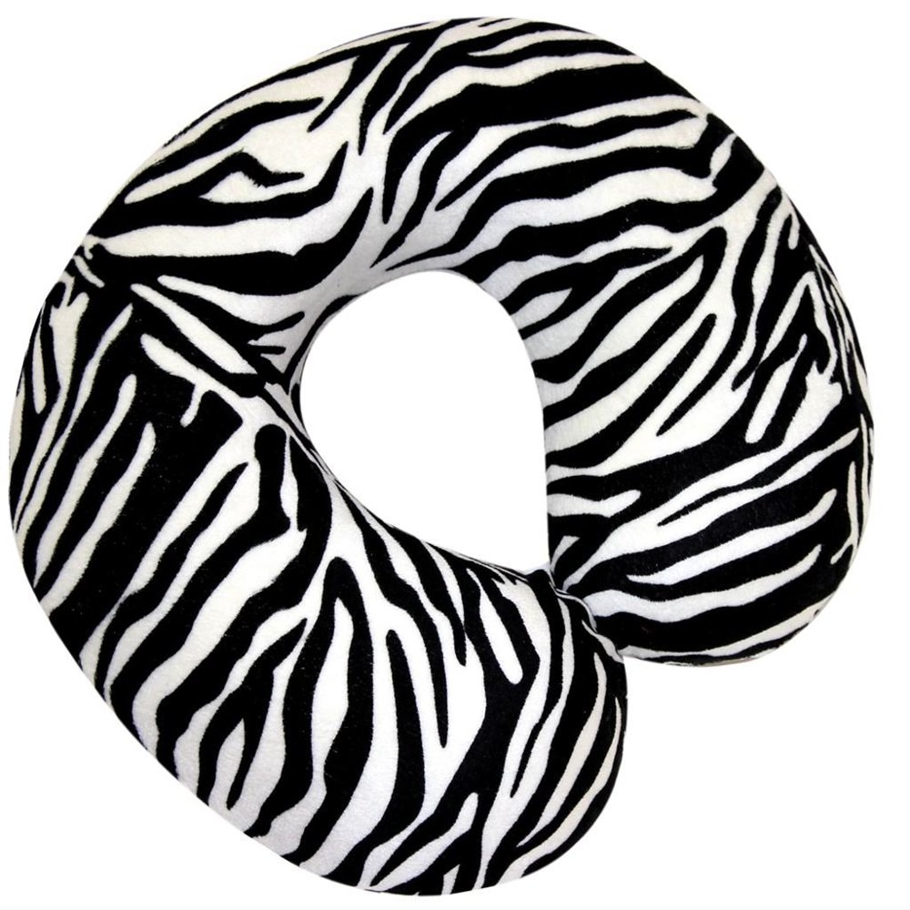 Aidapt Spare Cover for Blue Memory Foam Neck Cushion/Stylish Removable Cover/ Black/White Alzebra