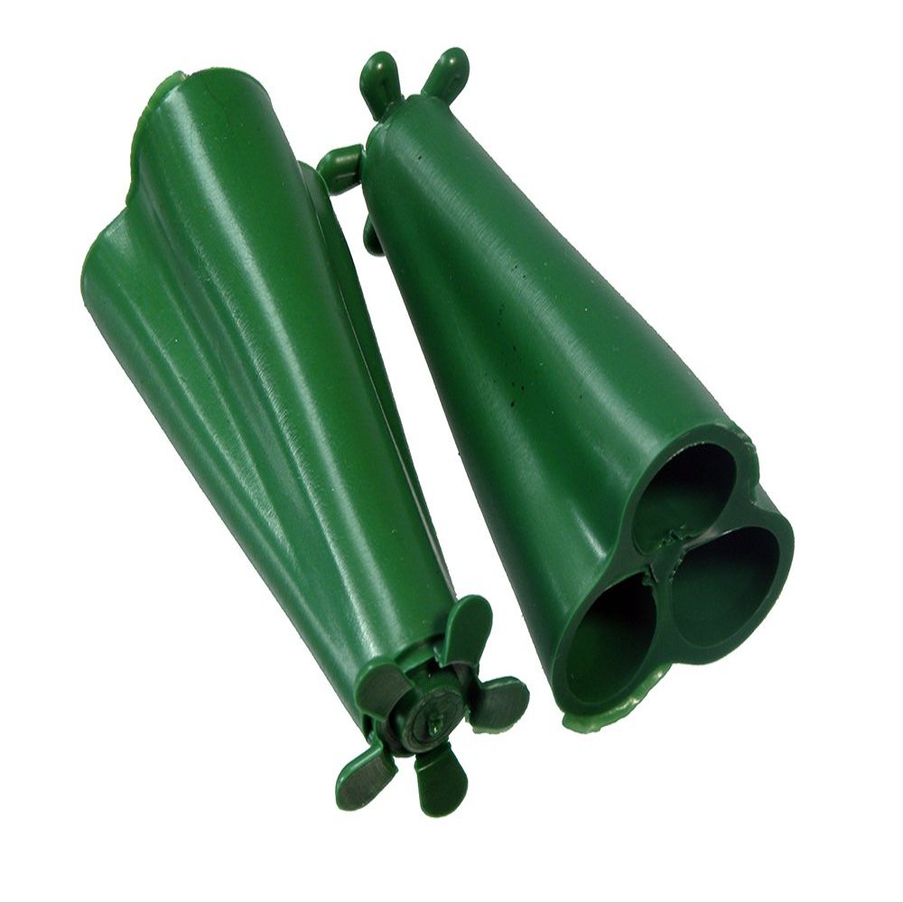 100 X Wigwam Plastic Holds 3 Garden Canes Safety Protector Grip Holder