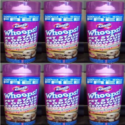 6 x Xanto Pet Stain & Odour Remover Mousse For Carpet & Upholstery 500ML