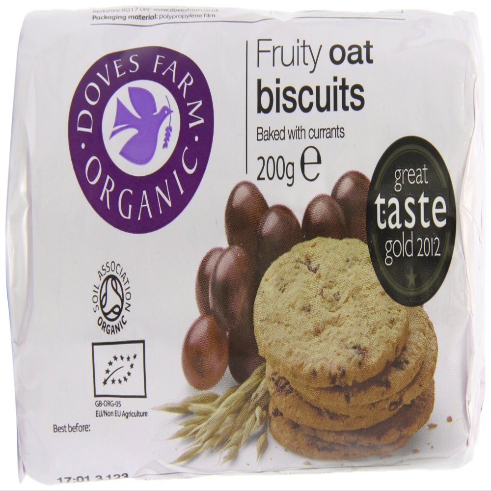 Doves Farm | Fruity Oat Digestives | 2 X 200G