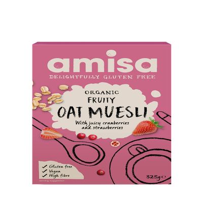 Org G/F Fruity Oat Muesli (325g) - x 2 *Twin DEAL Pack*