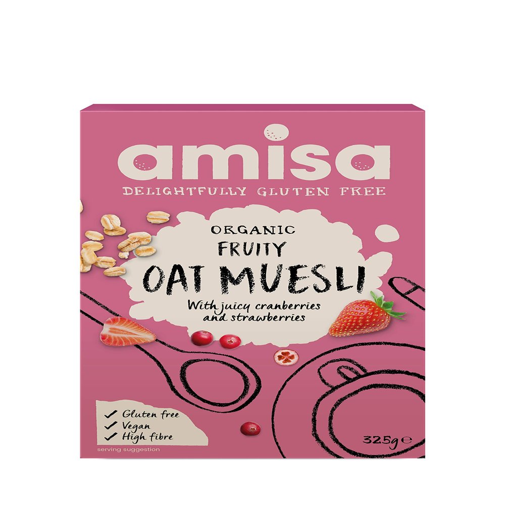 Org G/F Fruity Oat Muesli (325g) - x 2 *Twin DEAL Pack*
