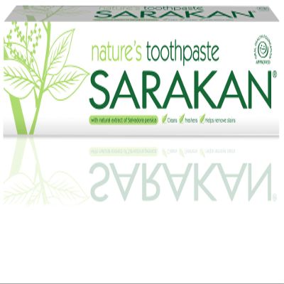 2 x Sarakan Natures Toothpaste (50 ml) | Vegan Toothpaste | Fluoride Free | Suitable For Adults and Children