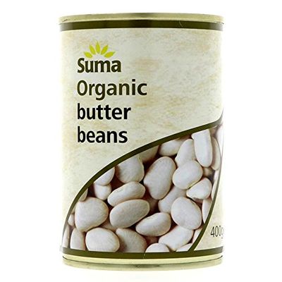 Suma Organic Butter Beans (400g) - x 2 *Twin DEAL Pack*