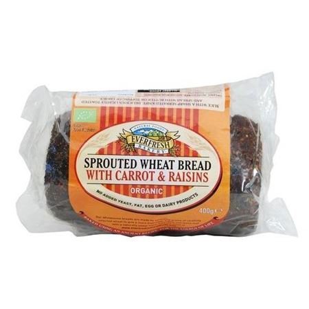Org Sprout Carrot Raisin Bread (400g) - x 2 *Twin DEAL Pack*
