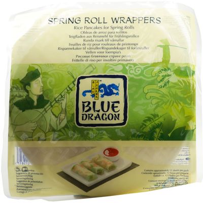 Blue Dragon Spring Roll Wrapper Gluten Free 134g (Pack of 5)