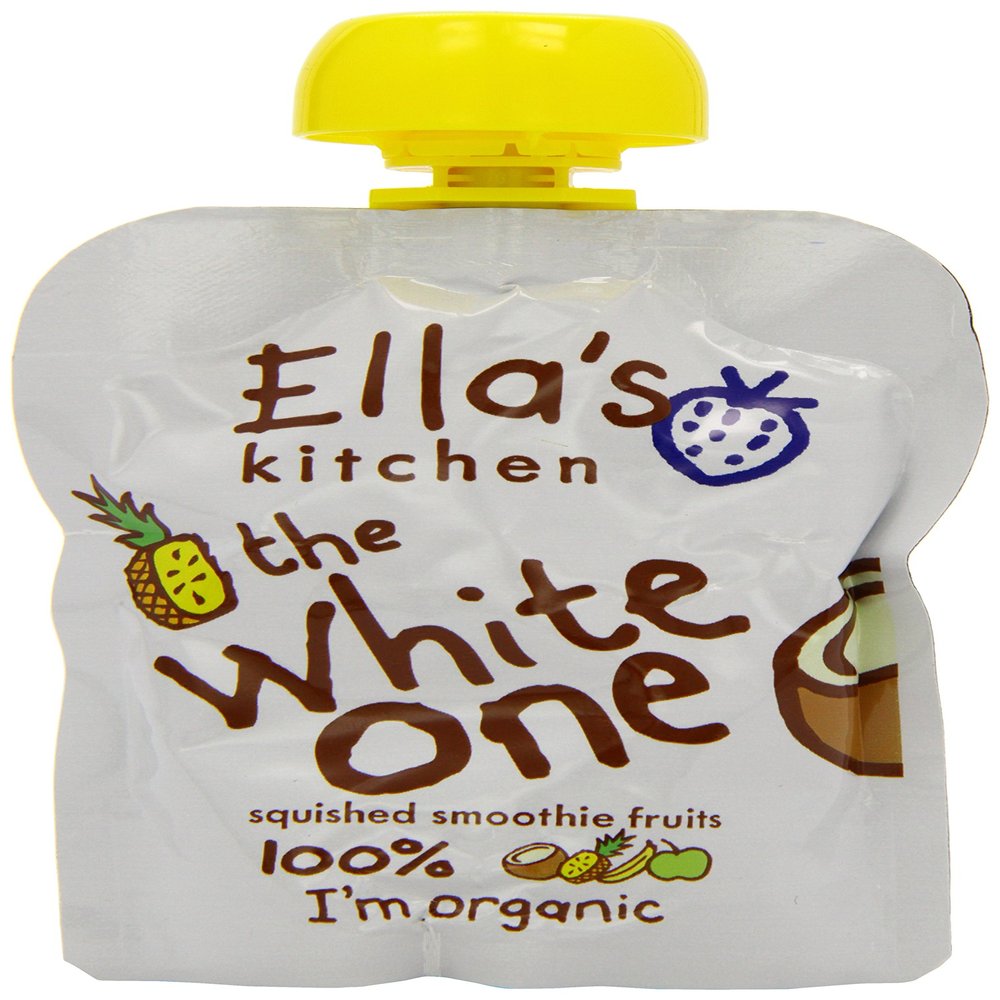 Ella's Kitchen Organic The White One Smoothie Fruit, 4 x 90g