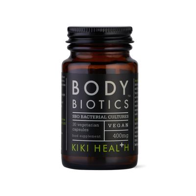 KIKI Health - Body Biotics 400mg, SBO Bacterial Cultures - Symbiotic Blend of 8 Highly Effective Friendly Bacteria - Dormant, Alive and Thriving, Naturally Dehydrated - 30 Capsules