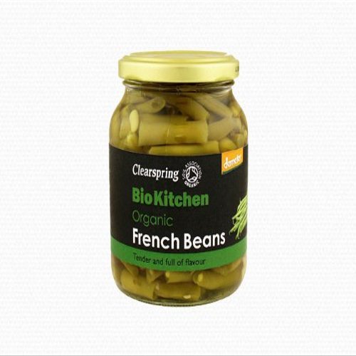 Clearspring Bio Kitchen Organic/Demeter French Beans 340g-6 Pack