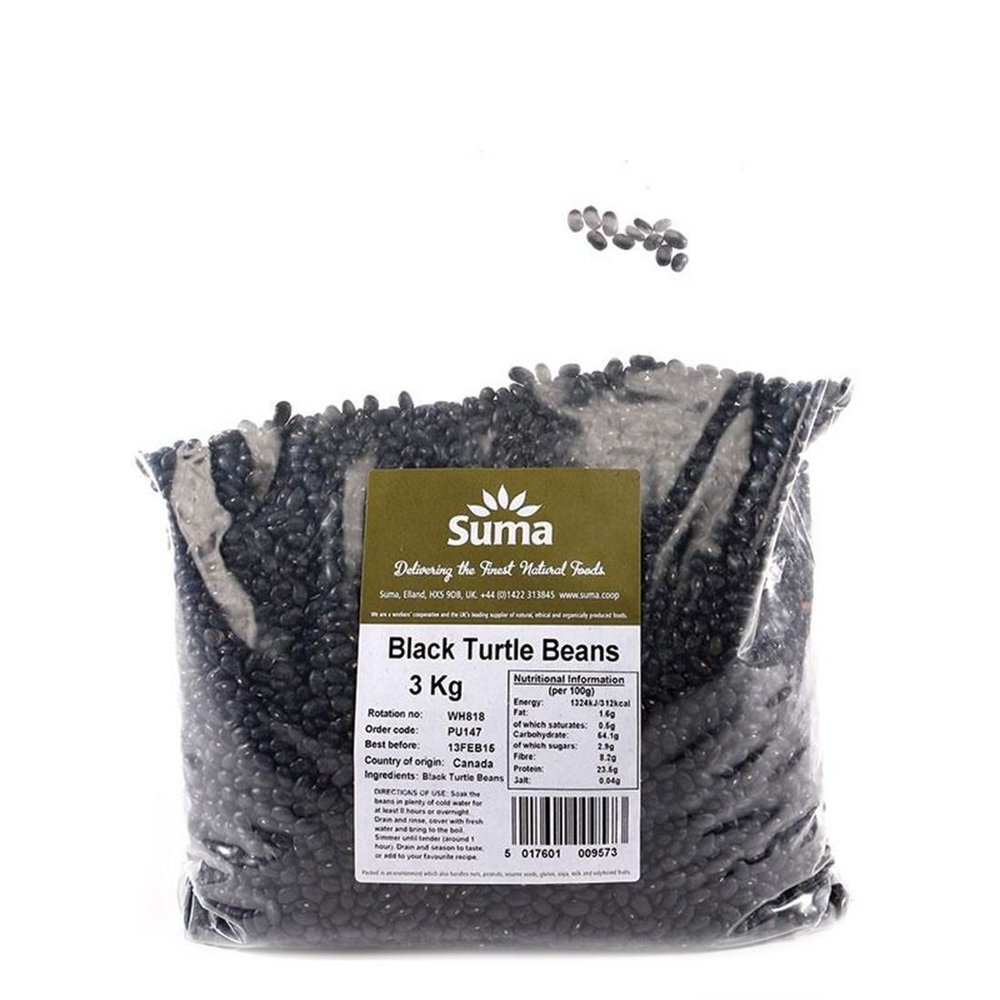 Suma Bagged Down Black Turtle Beans (3 KG)