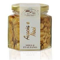 Apicoltura Cazzola Italy - Walnut and Acacia Honey - Jar of 130 g (Pack of 2 Galss Jars)