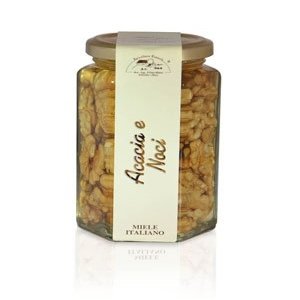 Apicoltura Cazzola Italy - Walnut and Acacia Honey - Jar of 350 g