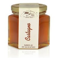 Apicoltura Cazzola Italy - Chestnut Honey - Jar of 135 g (Pack of 2 Glass Jars)