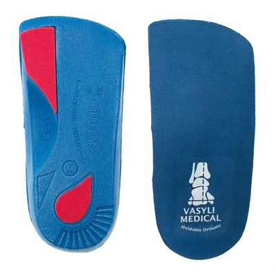 Vasyli Custom Blue 3/4 Length Orthotics (Med Men 7-8 Women 7-9)