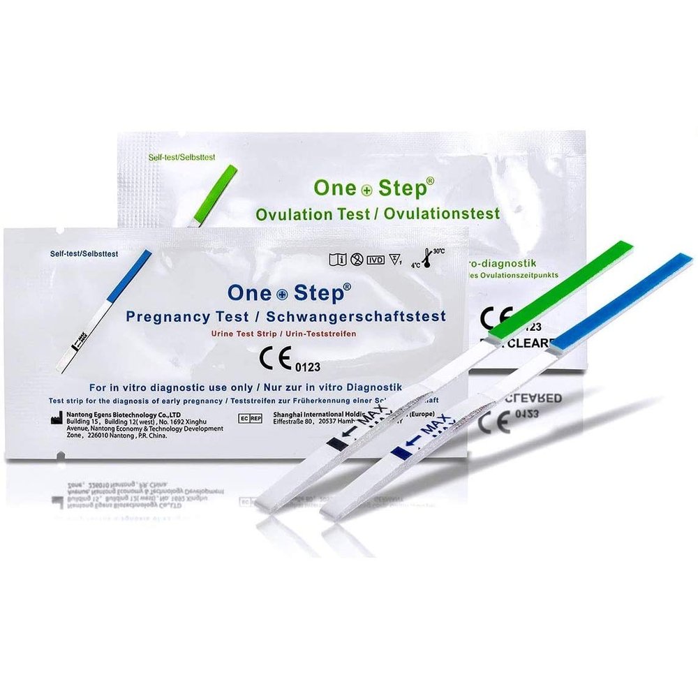 50 x ONE STEP Ovulation/Fertility Tests (20mIU) + 10 x ONE STEP Pregnancy (10mIU) Tests Home Urine Test Strips