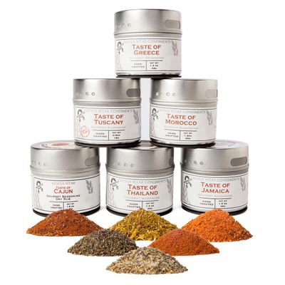Gustus Vitae Gourmet World Flavors Seasoning & Spice Collection
