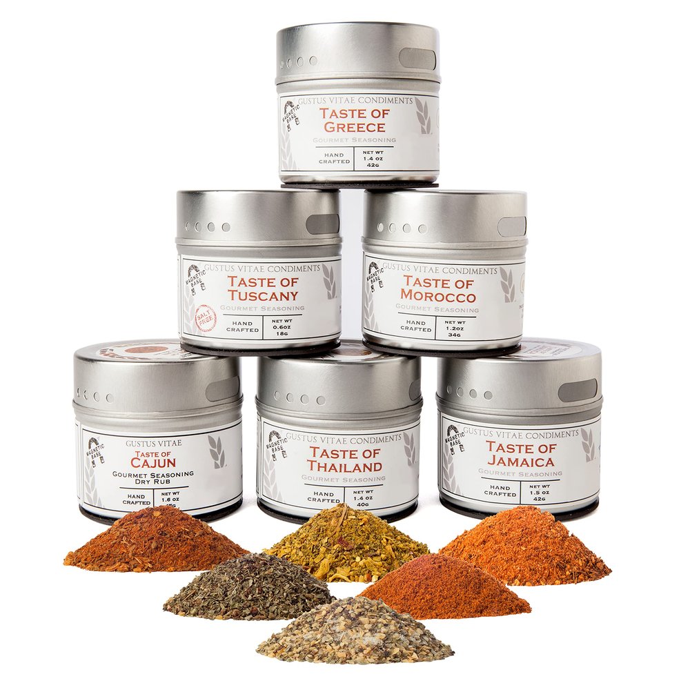 Gustus Vitae Gourmet World Flavors Seasoning & Spice Collection