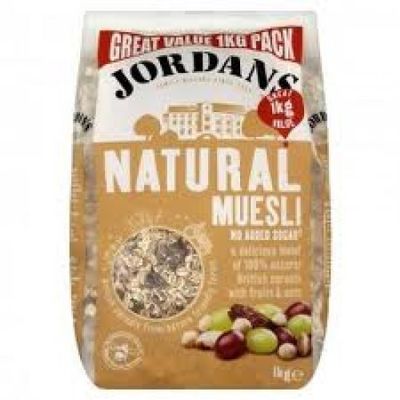 Jordans Muesli - Natural 1kg (Pack of 3)