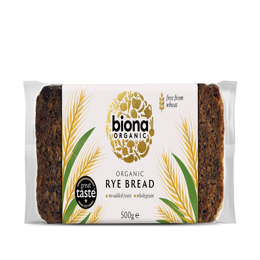 Organic Wholemeal Rye Bread (500g) x 2 Pack Deal Saver