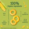 Organix Melty Sweetcorn Rings, Organic Baby Snack, Finger Food, 6+ Months, 20 g (Pack of 8) view 2
