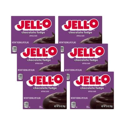 Jell-O Instant Pudding & Pie Filling, Chocolate, 3.9Ounce Boxes (Pack of 6)