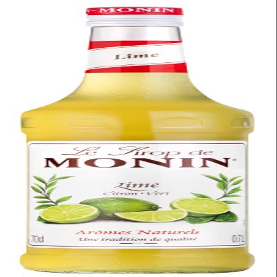 Monin Lime Syrup 70cl Bottle - Lime Syrup Flavouring for Cocktails