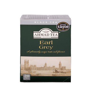 Ahmad Tea Earl Grey Black Tea - 20 Teabags (Sachets)