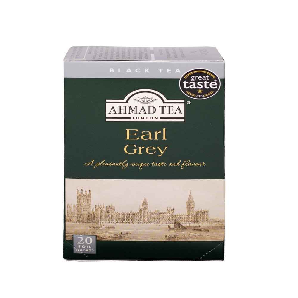 Ahmad Tea Earl Grey Black Tea - 20 Teabags (Sachets)