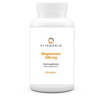 Magnesium 300Mg 150 Tablets Vita World German Pharmacy Production