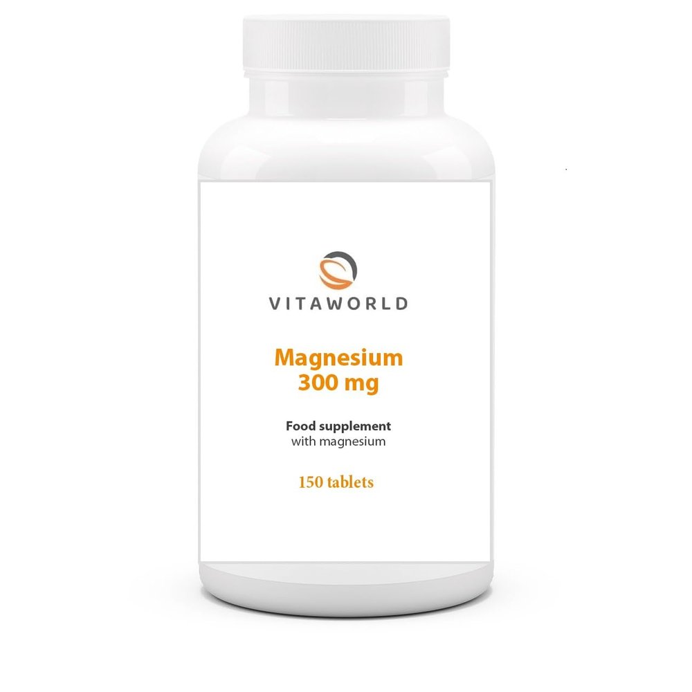 Magnesium 300Mg 150 Tablets Vita World German Pharmacy Production