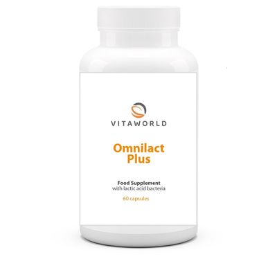 Vita World 3 Pack Omnilact Plus 3 x 60 Capsules Probiotics Bifidobacterium Lactobacillus Made in Germany