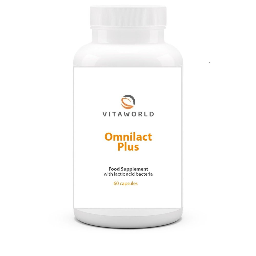 Vita World 3 Pack Omnilact Plus 3 x 60 Capsules Probiotics Bifidobacterium Lactobacillus Made in Germany