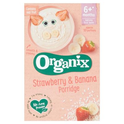 Organix Strawberry & Banana Porridge, 120g