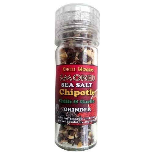 Chipotle (Smoked Jalapeno) & Garlic Chilli Pepper & Smoked Dead Sea Salt Grinder 90g
