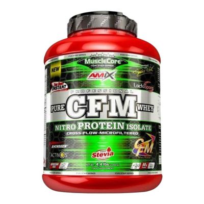 AMIX - Whey Protein Isolate - MuscleCore CFM Nitro 2 kg - Promotes Muscle Development and accelerates Recovery - Contains Aminogen Digestive Enzymes - Whey Protein Powder - Double Chocolate Flavor