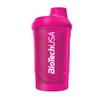 BioTechUSA Wave Shaker | Shaker Bottle | 100% Leak Proof | Enhanced Blending | Durable & Safe | Easy to Use & Clean, 600 ml, Magenta view 1
