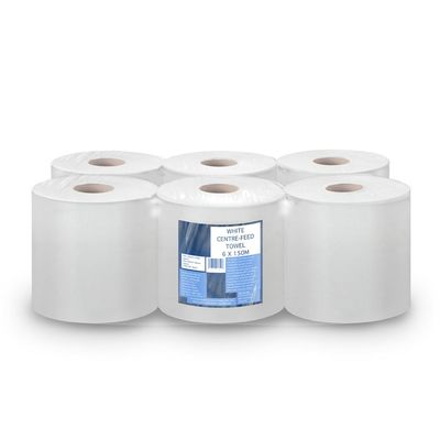 18 x Centrefeed Rolls White 18 x 150m 2700m (Extra Long)