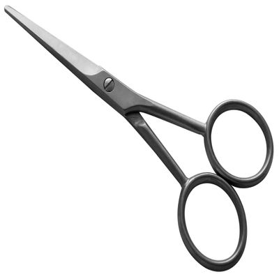 4.5" Stainless Steel Beard & Moustache Scissors - Tenartis Made in Italy