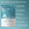 The Organic Protein Co - Pure Unflavoured Organic Whey Protein Powder | Additive Free, Undenatured, Bioactive, UPF Free, Emulsifier Free, Primarily Grass Fed, Vegetarian, Gluten Free  400g view 2